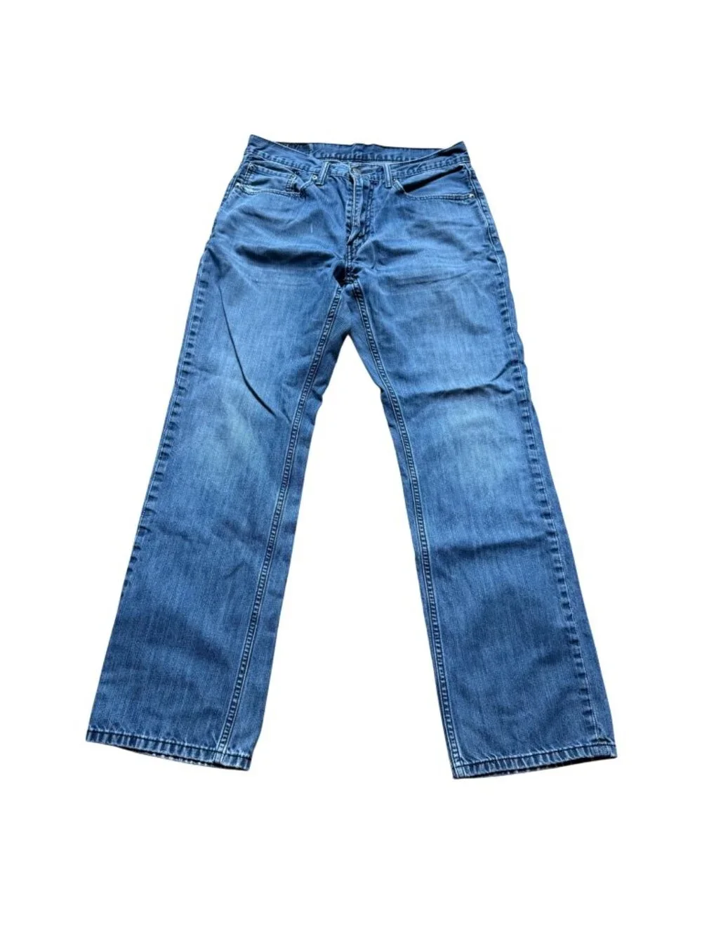 Levi's Mens Size W32 L34 Blue Medium Wash Denim 559 Relaxed Straight Leg Jeans